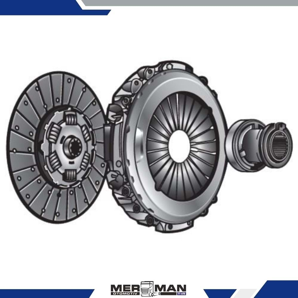 DEBRİYAJ SETİ RULMANLI AXOR OM457 430mm 1840/3240/4140 AĞIR HİZMET