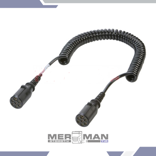 DORSE ELEKTRİK KABLO 7PİN DİŞİ 24V 4,50 M (PLASTİK-SİYAH)