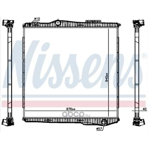 RADYATÖR SCANIA DC13 CG YENİ MODEL 400/440/410/450 EURO-5/6 ÇERÇEVESİZ