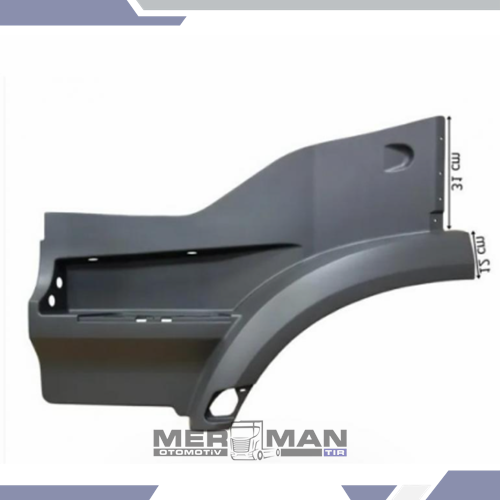 BASAMAKLI ÇAMURLUK KOMPLE AROCS SOL DELİKSİZ (FİBER)