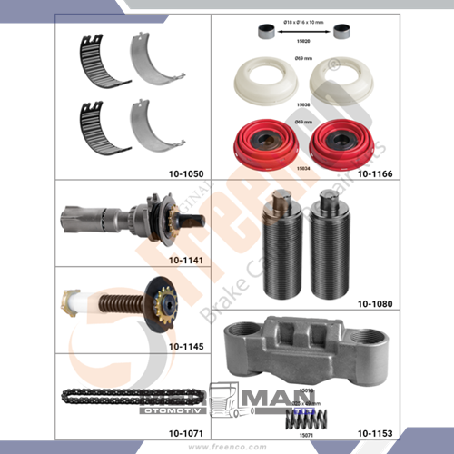 KALİPER TAMİR TAKIMI KOMPLE SET KNORR TİPİ (KAŞIKSIZ)